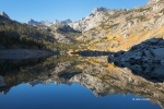 Bishop-Creek-Canyon;Blue-Sky;California;Eastern-Sierra;Fall-Foliage;Reflection;w