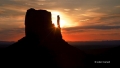 Monument-Valley;Navajo-Indian-Reservation;West-Mitten;Sunrise;Red-Rocks;Sandston