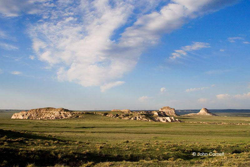 Pawnee National Grasslands;Grasslands;Scenic;Pawnee Buttes;Colorado;Plains;Blur Sky;Clouds