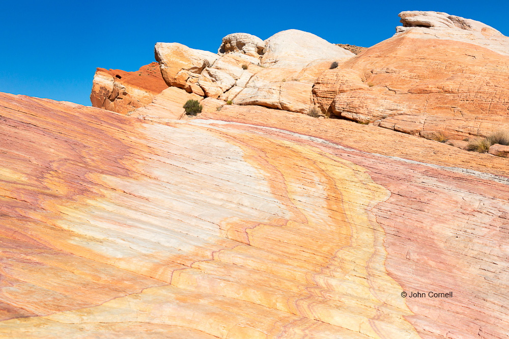 Desert;Desert Scenic;Erosion;Nevada;Sand;Sandstone;Valley of Fire State Park;color image;colorful;striation