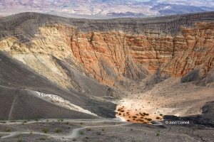 Death-Valley-National-Park;Volcanic-Crater,-Clouds,-Death-Valley-National-Park,-