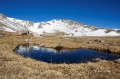Mount-Evans;Alpine-Tundra;Mountains;Blue-Sky;Snow;Rocks;Tundra;Colorado;Scenic