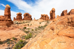 Arches-National-Park;Garden-of-Eden;Utah,-sandstone,-erosion,-red-rock,-sky,-