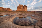 Arches-National-Park;Clouds;Courthouse-Towers;Courthouse-Wash;Desert;Desert-Poth
